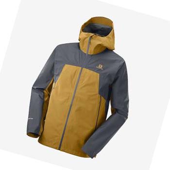 Chaquetas Salomon OUTLINE GORE-TEX WATERPROOF 2.5 LAYERS Hombre Amarillos | MX 3284UZG